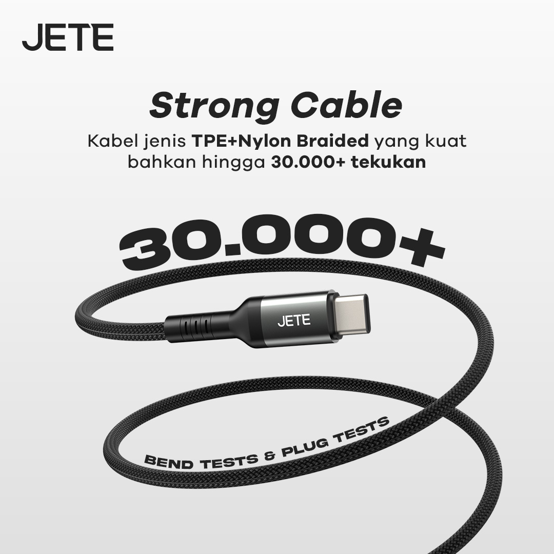 Jual Kabel Data JETE CX12 Type C 120W